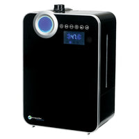 PureGuardian H8000BCA 120-Hour Elite Ultrasonic Warm and Cool Mist Humidifier with Digital Smart Mist Sensor-Ultrasonic Technology quietly disperses a fine warm or cool mist providing relief from the dry air