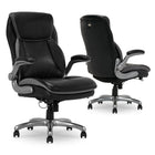Serta SMT Brinkley Executive Chair - 27-1/2" W x 30" D x 43"-46" H - Black-9