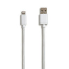 NXT Technologies 10 ft Braided Lightning to USB Cable - White-10' braided cable resists snags and tangles