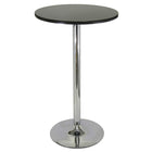 Nicer Furniture 28" Round Bar Table - Chrome Base-A lightweight and versatile table that can accommodate various settings: bars, bistros, restaurants, and event venues