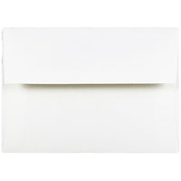 JAM Paper A7 Invitation Envelopes, 5.25 x 7.25 Strathmore Bright White Wove, 100 Pack (STTW711g)-Bright white