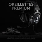 Logitech - Casque de jeu G PRO X avec Blue VO!CE - PC, Xbox One, PS5, PS4 - Noir-Construction résistante en acier et en aluminium - Le cadre et la construction en aluminium et en acier sont confortables, résistants et robustes.