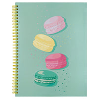 Staples Coil Notebook - 8"W x 10"L - Macaron - 80 Ruled Sheets-Coil notebook with perforated pages