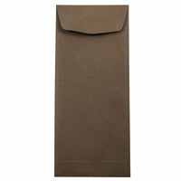 JAM Paper #11 Policy Business Envelopes - 4.5" x 10.375" - Chocolate Brown Recycled - 25 Pack-Colour: Chocolate Brown 