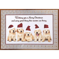Rosedale "Wishing You A Merry Christmas And Every Good Thing This Season Can Bring" Greeting Cards - 5-1/2" x 8" - 12 Pack-Greeting Cards
