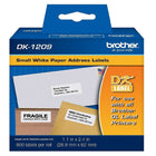 Brother - DK1209 Étiquettes d'adresse en papier, petites, 1,1 po x 2,4 po (28,9 mm x 62 mm) - paquet de 800-28,9 mm
