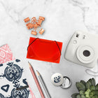 JAM Paper Plastic Business Card Case, Red Frosted, 5 Pack (2500 010g)-Dimensions: 2 1/4"(H) x 3-1/2"(W) x 1/4"(D)