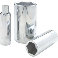 Gray Tools 1-3/16" X 1/2" Drive, 12 Point Deep Length, Chrome Finish Socket-Size: 1-3/16"