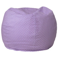 Flash Furniture Small Lavender Dot Kids Bean Bag Chair-Child Sized Bean Bag