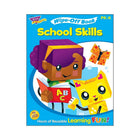 TREND enterprises Inc. Wipe-Off Activity Book -  School Skills - Grade Preschool JK - SK-Softcover book with dry-erase pages for young children to practice basic motor skills, reading, writing, and sorting