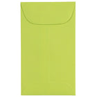JAM Paper #3 Coin Envelopes, 2.5 x 4.25, Brite Hue Ultra Lime Green, 500 Pack-Coin Envelopes