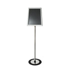 Futech FSH017S Landscape/Portrait Floor Sign Holder - 11" x 17" Signs - Silver-360-degree Adjustable frame
