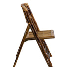 Flash Furniture American Champion Bamboo Folding Chair-Supportive Braces provide extra seat support