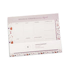 Pierre Belvedere Desk Pad - 8" x 11" - Purple Stones-Weekly planner