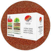 Sandtastik Floral Coloured Sand, 10 lb (4.5 kg) Box, Marsala-Coarse grain with natural sparkle throughout