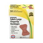 Wasip Fingertip Fabric Bandages - Large - 7.5cm W x 4.5cm L - 50 Pack-Breathable
