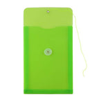 JAM Paper Plastic Envelopes with Button and String Tie Closure, Open End, 6.25 x 9.25, Lime Green Poly, 120 Pack (472B1LIB)-Size: 6-1/4" x 9-1/4"