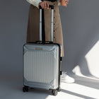 Air Canada Milan 20" Hardside Carry On Spinner Luggage - Silver-TSA lock for enhanced security during your travels