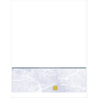 Deluxe Bottom Laser Cheque Blue with Gold Hologram, French, 8.5" x 11", 500 Pack-Laser cheque with hologram