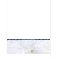 Deluxe Bottom Laser Cheque Blue with Gold Hologram, French, 8.5" x 11", 500 Pack-Laser cheque with hologram