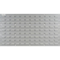 Kleton Metal Bin Support Racks, 36"W. x 19"H.-Louvered bin panels can be wall-mounted, attached to back of shelving, mounted on benches, carts, inside cabinets, fastened to slotted angle components or used for service truck interiors