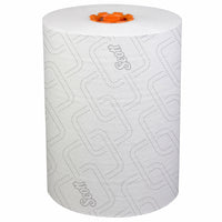Scott Pro Slimroll Hard Roll Towels - with Absorbency Pockets - for Orange Core Dispensers - White - 6 Pack-580'/Roll