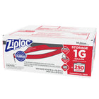 Ziploc One Gallon Double Zipper Storage Bags, 10-9/16" x 10-3/4", 250 Pack-Made of durable, long-lasting plastic