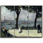 Designart William Glacken, East River Park Canvas Art Print, (PT5010-3P)-Print