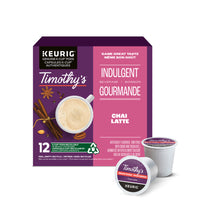 Timothy's Chai Latte Indulgent K-Cup Coffee Pods - 12 Pack-Recyclability: our k-cup pods are recyclable in select locations. They may not be recyclable in your area.