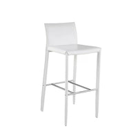 Plata Import Beta Stool, 26"H, White (A-5042C-W)-Bar Stool