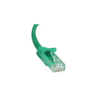 StarTech N6PATCH35GN 35' Cat 6 Snagless Patch Cable, Green-Features RJ-45 Male connector on both sides to facilitate easy connectivity