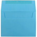 JAM Paper A7 Invitation Envelopes, 5.25 x 7.25, Brite Hue Blue Recycled, 100 Pack (54093g)-Size: A7 (5 1/4" x 7 1/4")