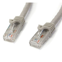 StarTech Cat6 Patch Cable with Snagless RJ45 Connectors, 75 Ft, Grey-50-micron gold connectors ensure optimum conductivity while eliminating network signal loss due to oxidation or corrosion