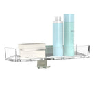 Linea – Panier de douche de luxe, en acier inoxydable brossé-Panier durable à cristaux et en acier inoxydable antirouille