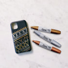 Sharpie Chisel Tip Metallic Permanent Marker - Assorted - 3 Pack-Assorted metallic colours included (gold, silver, bronze)
