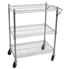 Oceanstar AUC1460 3-Tier Heavy Duty All-Purpose Utility Cart-4 heavy duty castors for easy portability