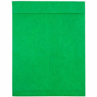 JAM Paper 10" x 13" Tyvek Tear-Proof Open End Catalog Envelopes - Green - 25 Pack -Colour: Green Tyvek Envelope