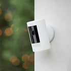 Ring Outdoor Stick Up Cam Battery - White-Get notifications whenever motion is detected by adjusting your motion detection