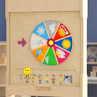 Flash Furniture Bright Beginnings Commercial Grade STEAM Wall Activity Board with Natural Finish and Multicolor Accents, Weather-No Product Assembly Required
