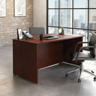 Sauder 59"W Affirm Executive Desk - Classic Cherry-  Melamine top surface is heat, stain, and scratch-resistant
