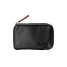 Champs Leather RFID Zip Case Wallet - Black-Genuine Leather
