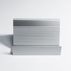 Futech BC001S Aluminum Slanted Business Card Holder, Silver, 2 Pack-Business card holder