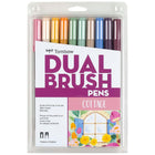 Tombow Dual Brush Pens - Cottage Palette - 10 Pack-High-quality, Resilient Flexible Brush Tip & Firm Fine Tip Marking pen.