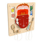 Flash Furniture Bright Beginnings Commercial Grade STEAM Wall Activity Board w/ Natural Finish,Multicolor Accents,Dental Hygiene-Ideal for Freestyle Floor Play