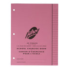 Hilroy Stitched Exercise Books - Ruled (5/16") - 10 9/10" x 8 2/5" - Assorted Colours - 40 Pages - 20 Sheets - 25 Pack-3 hole punched