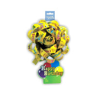 Millbrook Studios Printed Happy Birthday 6" Confetti Bow With Tag, 12 Pack (76026)-6" bow