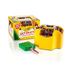 Crayola Ultimate Crayon Collection, Assorted, 152/Pack-This collection comes with a bright yellow caddy and a sharpener to keep crayons organized and ready for creating