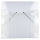 JAM Paper Portfolio with Elastic Closure, Large, 11 x 15 x.5, Clear Poly, 2 Pack (6102 001g)-Dimensions: 11" x 15" x 1/2" large