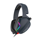 Havit USB 7.1 Surround Sound, Passive Noise Reduction,with RGB Colour & Microphone - Navy Blue-Gaming headset