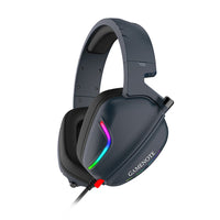 Havit USB 7.1 Surround Sound, Passive Noise Reduction,with RGB Colour & Microphone - Navy Blue-Gaming headset